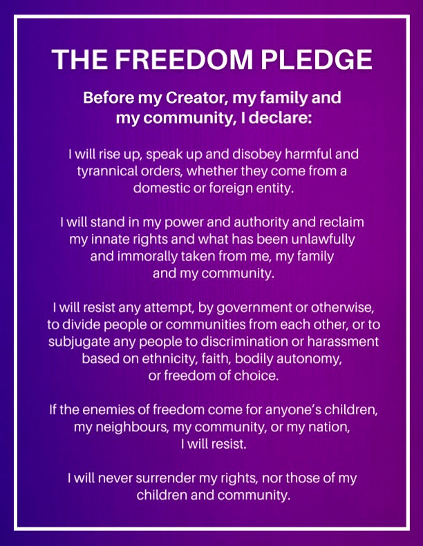 Freedom Pledge Poster